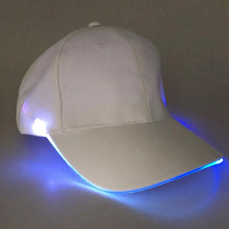 Boné Unisex LED luminoso cor sólida